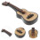 2Pcs Mini Adornos De Guitarra Mini Casa 9