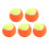 5 STÜCKE 6 cm Gummi-Tennisbälle, elastische 5
