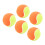 5 STÜCKE 6 cm Gummi-Tennisbälle, elastische 8