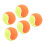 5 STÜCKE 6 cm Gummi-Tennisbälle, elastische 10