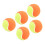 5 STÜCKE 6 cm Gummi-Tennisbälle, elastische 9