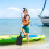 Canoe Paddle, Kids Telescoping Paddles, AntiSlip Grip, Oar, Red, Black Ref: 6082 2