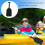 Canoe Paddle, Kids Telescoping Paddles, AntiSlip Grip, Oar, Red, Black Ref: 6082 5