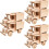 6 Sets Wooden 3D Puzzle Assembly Model Educational Toy 6