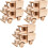 6 Sets Wooden 3D Puzzle Assembly Model Educational Toy 3