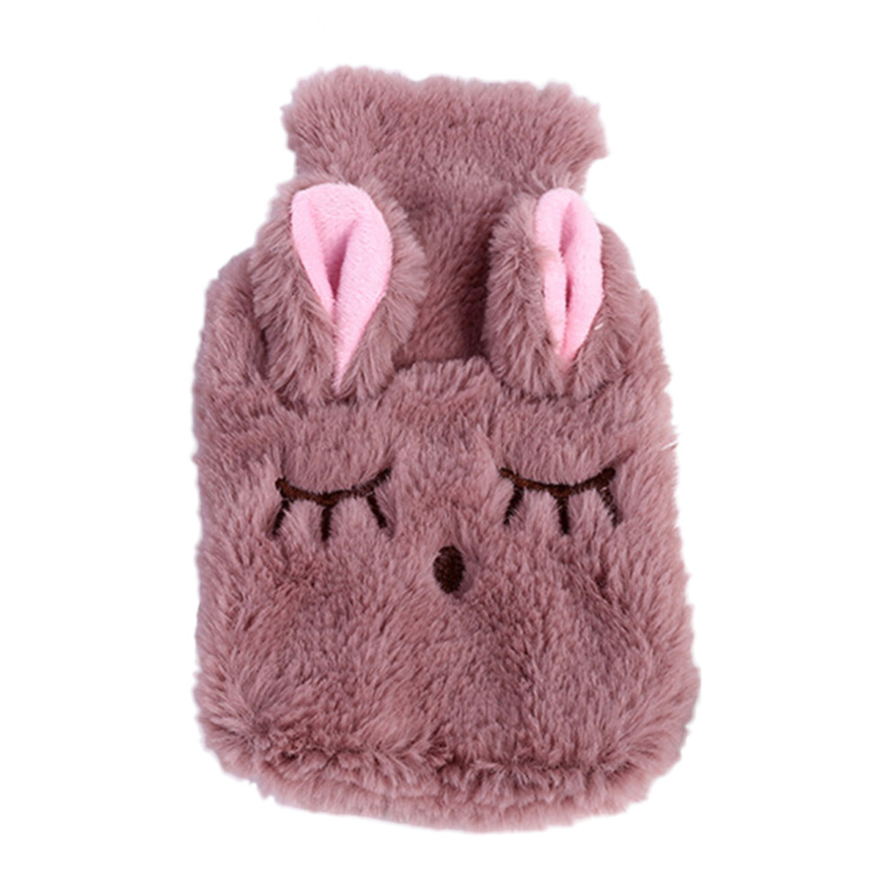 Totority 2 Pcs Hot Water Bottle With Detachable Cartoon Rabbit Plush Cover