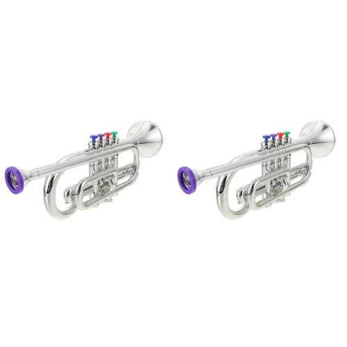 2 Unidades De Trompete Musical Brinquedo Infantil 2