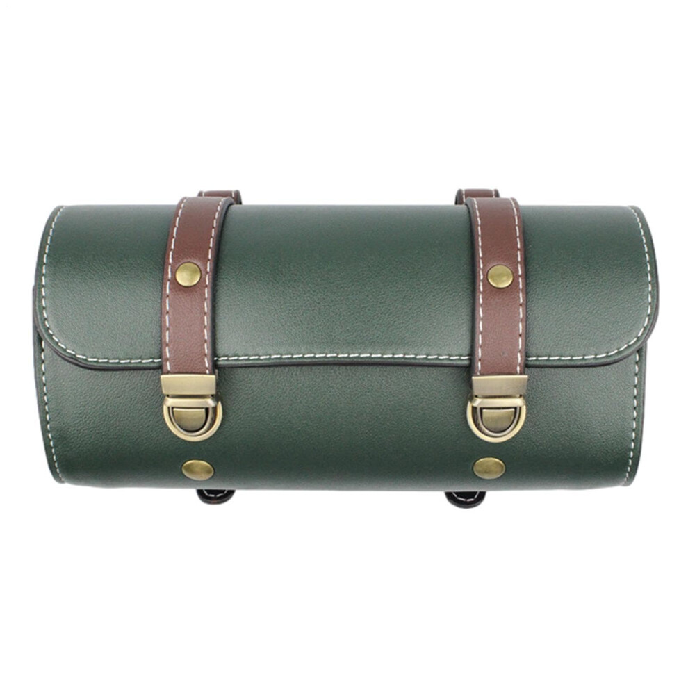 Motorcycle Bag  Handlebar Leather Bag, Saddle Bag, Fork Star, Tool Organiser, Travel Bag Green-image-OPC-PNMZ5TN-NEW