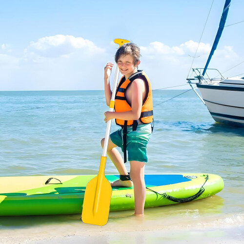 Canoe Paddle, Kids Telescopic, Adjustable,, NonSlip Handle, Yellow 2