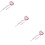 3 Unidades Bastão Borla Rosa Para 9