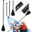 Kayak Paddle 3/4 Sections Double Blade Aluminium Alloy Black 4Pcs Set Ref: 4140 2