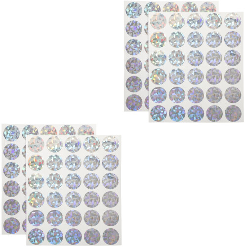 Adesivos Scratch Off Redondos Brilhantes Para Artesanato 2