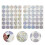 Adesivos Scratch Off Redondos Brilhantes Para Artesanato 10