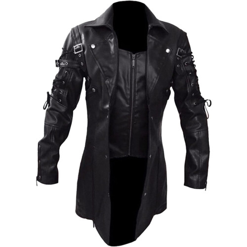 Leather Jacket Men's Motorcycle Jacket Men's Leather Retro Bomber Jacket Ref: 4860 1