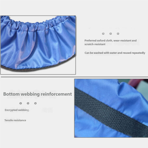 Rustproof Ice Skate Blade Guards Anti Slip-dark blue 40x7CM 2