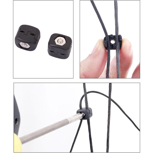5pcs Compound Baw Mounting Buckle Plastic Rot Clip Drip Arrows Deer Clamp Buckle for Adjusting the Bow String Ref: 4863 2
