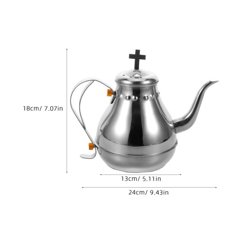Bule De Aço Inoxidável Para Vinho Da Santa Comunhão 1,2L 2