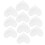 30 Pcs Clear Heart Shaped Bouquet Packing Balloons 2