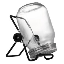 Sprouting Jar Kit Stainless Steel Lid With Black Stand Indoor Gardening Mesh Lid For Easy Rinsing Microgreens