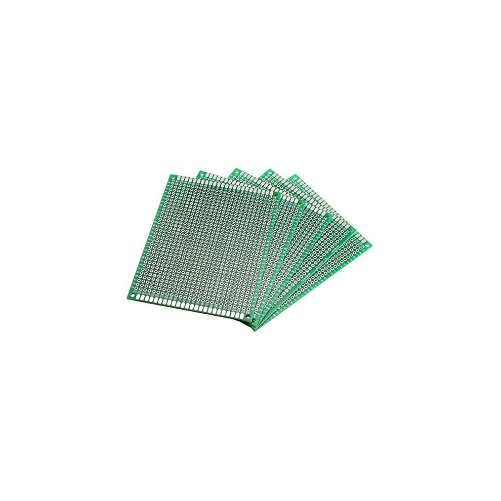 Universal Doublesided Prototype Pcb Board 7Cm X 9Cm 5Pcs Prototyping Board Fr4 Material 9323874483313