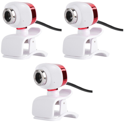 3Pcs Rotatable Webcam With Adjustable Focal Length And Mic 2