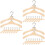 60 Peças Roupas Para Bonecas Cabide Mini Suporte Trajes 8