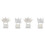 4 Pcs Mini Octagonal Pavilion Model Sand Table Scene Decor 3
