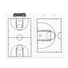 Basketball Coaches Board Erasable Write Wipe Pen Double Sided Clipboard Professional Football Board Training Equipment