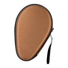 Pingpong Paddle Carry Case Padded Table Tennis Bat Covers Reinforced Bag Ping Pong Bats Protection Zip Case Khaki Ref: 2638