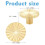 Brushed Cabinet Knobs, 2 Pcs Round Cabinet Knobs, Single Hole Cupboard Door Handles, Small Pull Door with Screws for Drawer, Wardrobe, Decoration 5