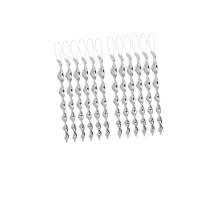 12 pieces reflective bird scare rods spiral bird repellent for garden durable and confuses and repels birds