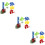 3 Sets Children Domino Toys Electric Train Practical Play Set 10