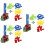 3 Sets Children Domino Toys Electric Train Practical Play Set 8
