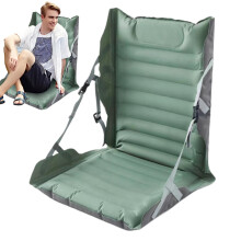 Inflatable Stadium Seat Portable Ground Chair Cushion For Stadium Fishing Backpacking Sports Hiking Outdoors Green