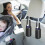 Car Fire Extinguisher Holder with Quick Access PU Leather Seat Back Mount and Multipurpose Storage 2
