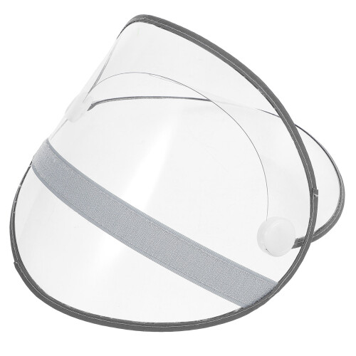 Rain Poncho Mit Hutkrempe Transparenter Gesichtsschutz 2