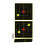 Splatter Targets 6 inch, 100 Sheets Fluorescent yellow target stickers Ref: 3010 1