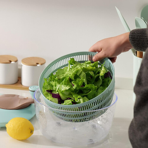 Salad Spinner Mixing Bowl, Vegetable Washing, Kitchen Spinner Basket 2
