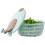 Salad Spinner Mixing Bowl, Vegetable Washing, Kitchen Spinner Basket 4