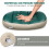 2 Unidades Almofada Assento Para Cadeira PVC Verde 10