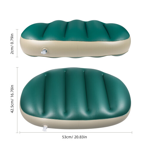 2 Unidades Almofada Assento Para Cadeira PVC Verde 1