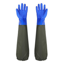 Long Lasting Long Waterproof Rubber Gloves Pond Gloves Chemical Resistant Gloves for Dishwashing Vehicle Cleaning