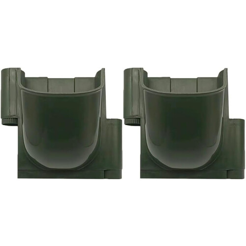 Efficient vertical box set, 2piece, for beautifying small garden spaces with soilless options (green) Ref: 8586 1