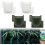 Efficient vertical box set, 2piece, for beautifying small garden spaces with soilless options (green) Ref: 8586 5