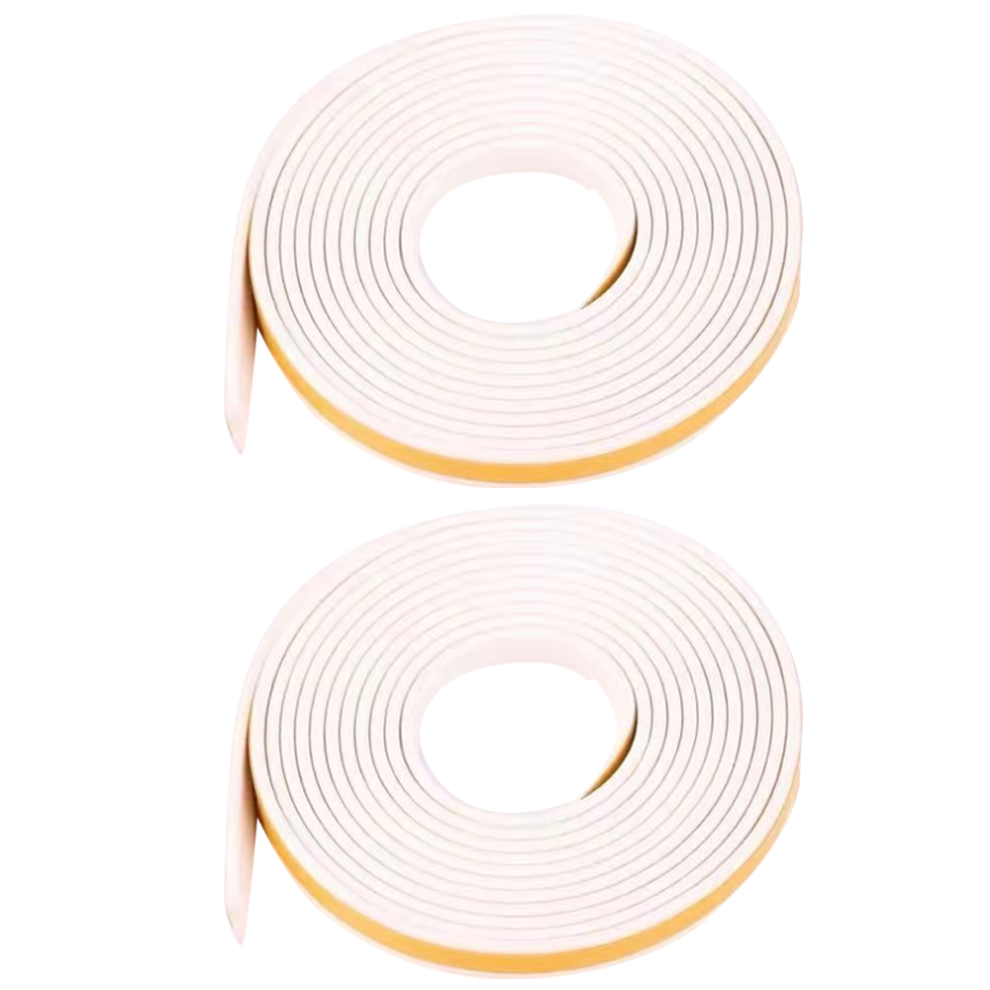 High-Density Foam Door Weather Stripping, Resilient Soundproof Strip With Strong Adhesive For Easy Installation On Doors Windows Furniture (2 Pcs) 9554910090909