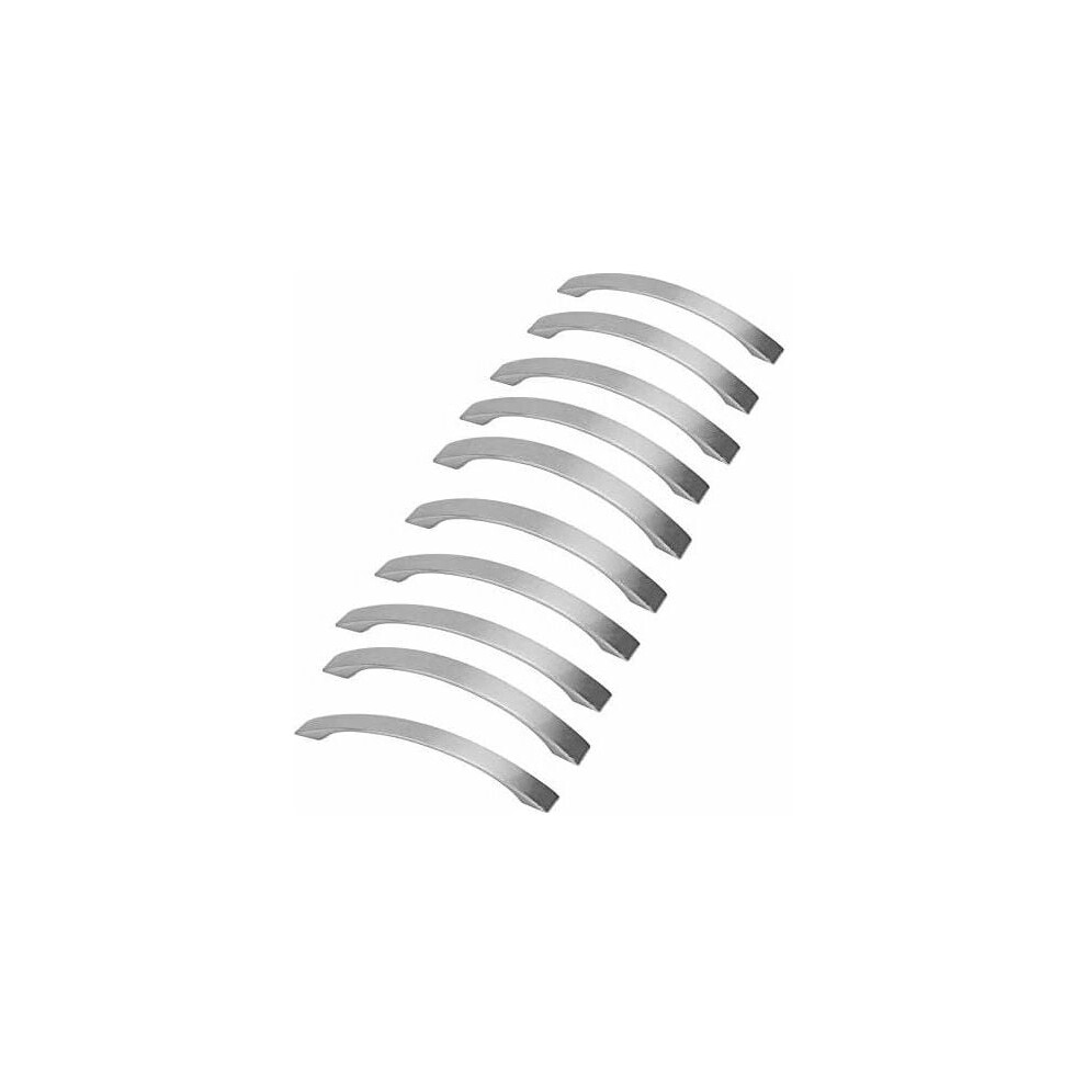 Modern Kitchen Cabinet Hardware, Brushed Satin Nickel Pull Handles For Furniture, Drawers, Cabinets - Contemporary Design, Easy Installation 9554910096215
