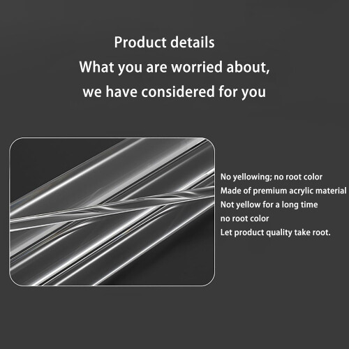 Acrylic Round Rod Clear Solid 500Mm DIY Model Material, 2Pcs, 312Mm Ref: 7958 1