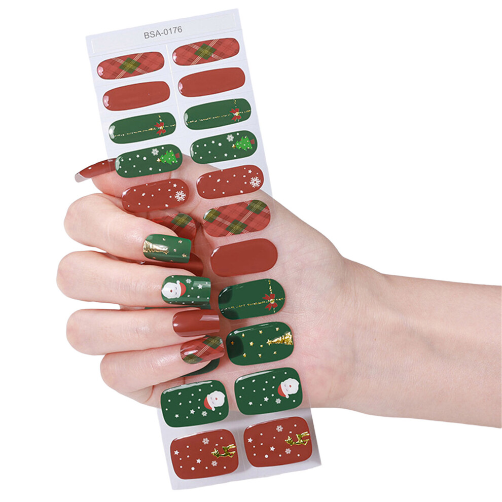 Press On Nail Decals Quick Curing Gel Flexible Nail- BSA0176
