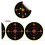 Splatter Target, Splatter Burst Area Targets, 100 sheets reactive target stickers 1