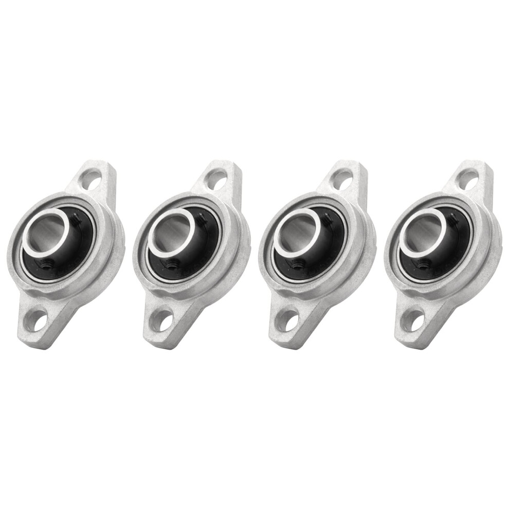 4 X Kfl001 12 Mm Selfaligning Pillow Block Bearing With Zinc Alloy Flange Bearings Rhombic Bearing Housing Ref: 3373 9119770115737